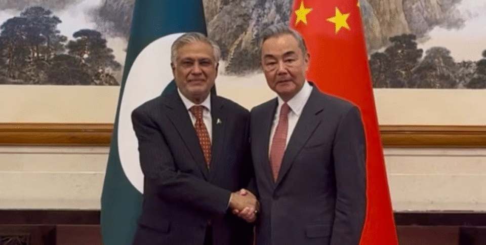 China’s Wang Yi Meets Pakistan FM Ishaq Dar, Reviews Full Spectrum of Bilateral Ties